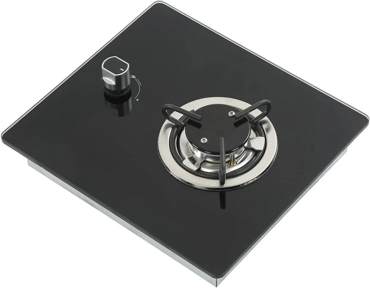per roulotte, pannello in vetro temperato, per cucina, Stufa a gas per 290 x 325 mm, 1,8 KW, regolazione del fuoco, yacht, barca