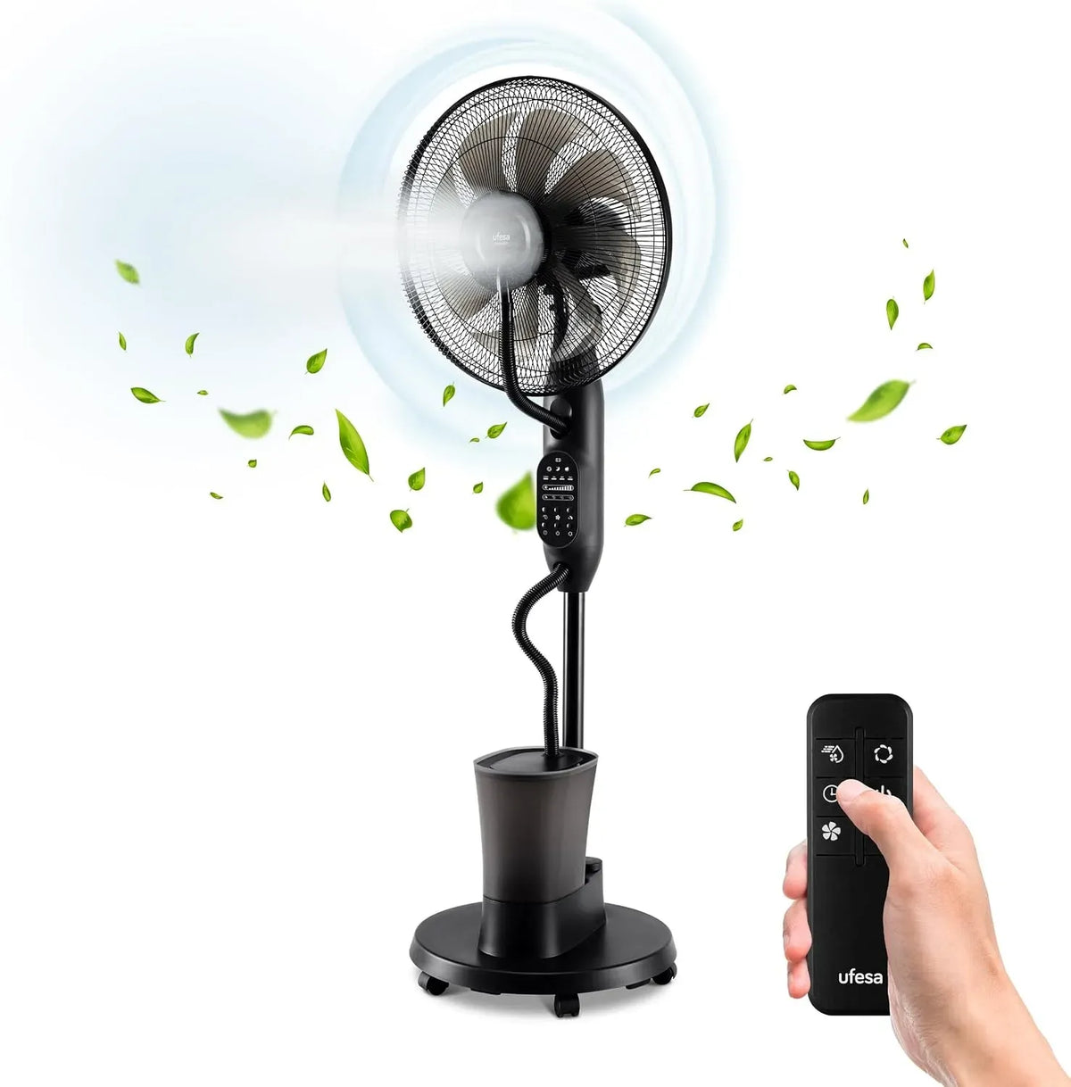 Ventilatore, 40 cm, 60 W, timer, 8 Pale, 3 Modalità, 9 Velocità