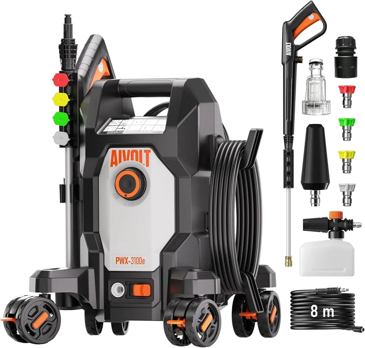 Idropulitrice, 1800 W, AIVOLT, 170 Bar, pulitrice ad alta pressione