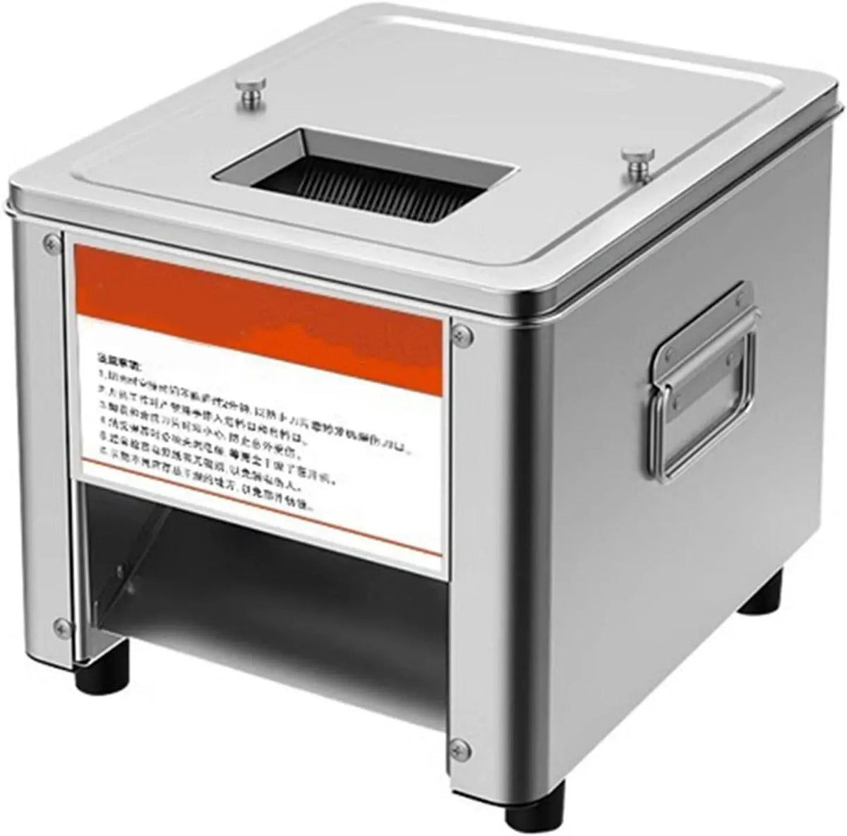 Affettatrice, affettatrice per alimenti, 850 W, professionale, acciaio inox, per carne