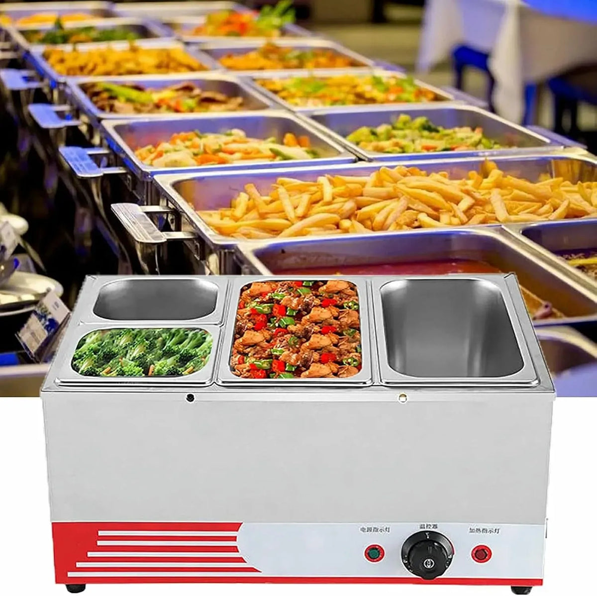 Rubinetto da cucina, 1500 W, acciaio inox, 4 Pan-b