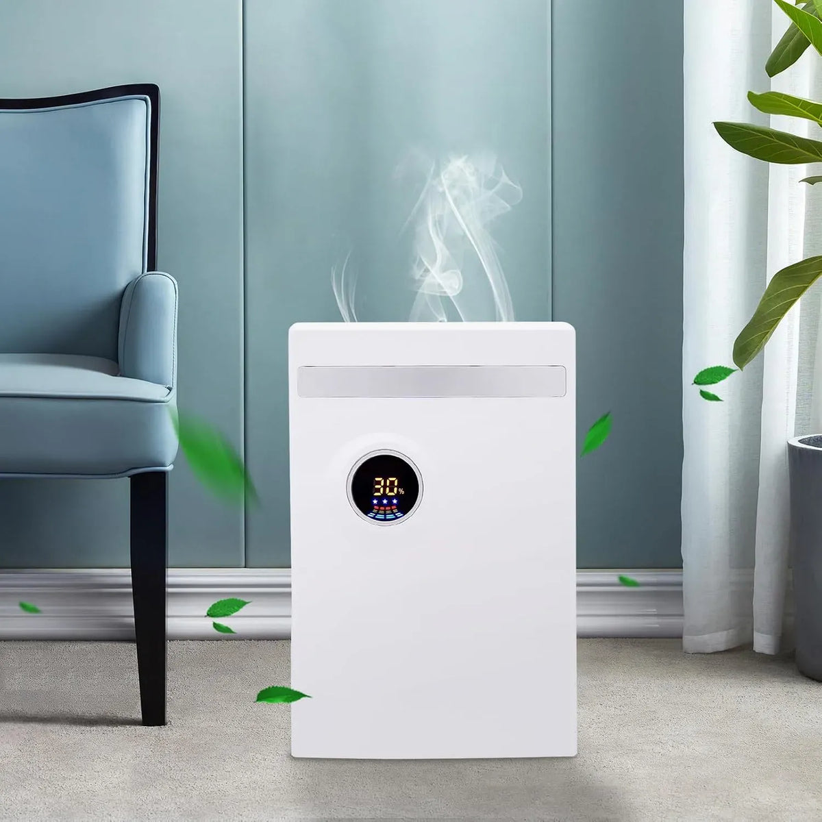 Deumidificatore, 2200 ml, deumidificatore ambiente, 30 m, Deumidificatore elettrico con sbrinamento automatico