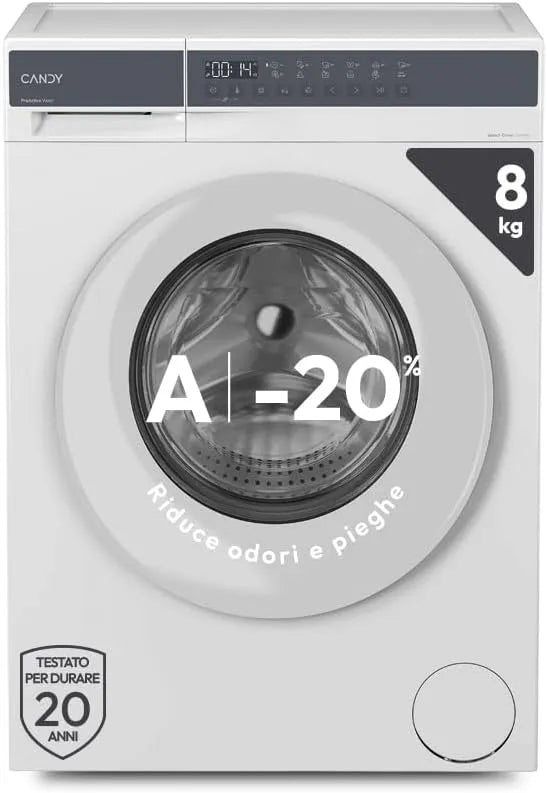 Candy Lavatrice, 8 kg, classe energetica A, bianco, 1200 Giri, Classe A-20%