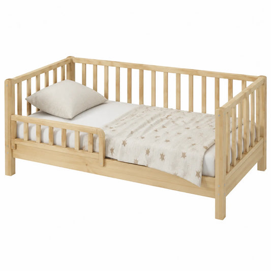 Letto per bambini in legno massello colore Naturale