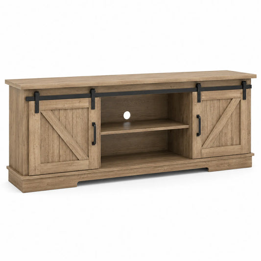 Mobile TV in Legno MDF Marrone 152x40x60 cm