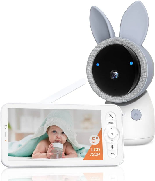 funzione girevole e inclinazione dotato di tracciamento automatico, AINanny A4 Kit Plus 4 MP Video Baby phone con schermo LCD da 12,7 cm