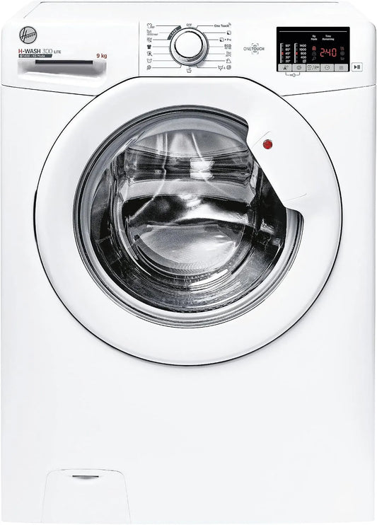Hoover WASH 300 H3W Lavatrice, 60x52x85 cm, 9 kg, classe energetica B, bianco, 1400 Giri, Connettività NFC