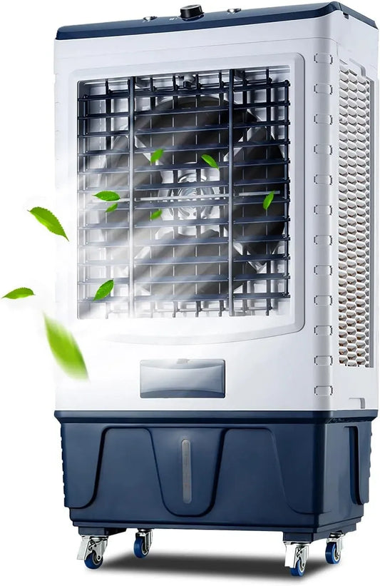 Raffrescatore evaporativo Industriale, per Uso Industriale ed Esterno, 3 velocità, Oscillazione a 120°