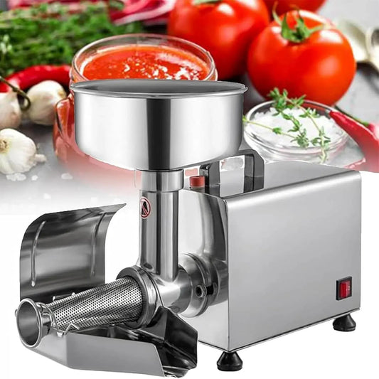 Passapomodoro elettrico, 450 W, pressa per pomodori, Elevata Produttività di 353 Libbre/H E Nessun Spreco