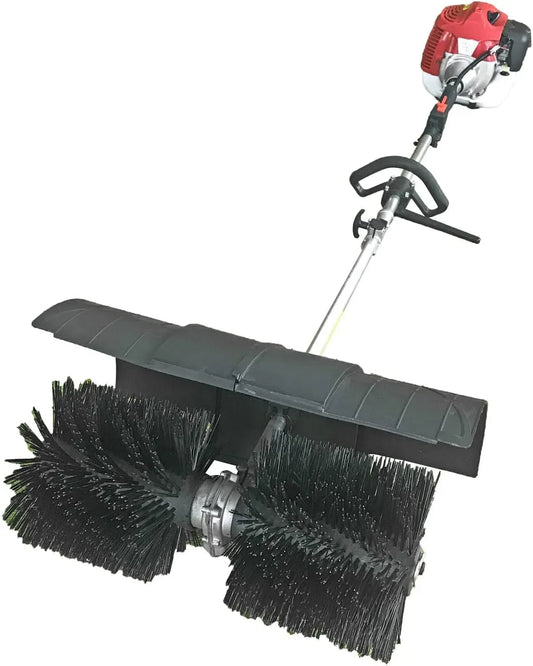 Spazzatrice Manuale, Power Cleaning Sweeper Handd Gas, Scopa a Gas in formato mobile Efficiente, Benzina Scopa Elettrico Spazzaneve Spazzatrice