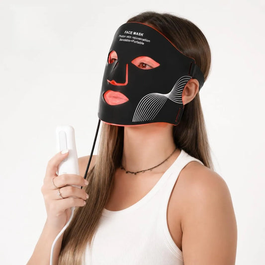 Rimozione delle rughe, Mask, Maschera 7 colori, Ringiovanimento della pelle, stimolazione del collagene, LED Mask