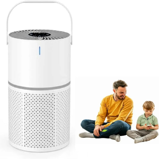 Comando Facile, Purificatori D'Aria Marvics, per Camere Per Bambini E Uffici, Purificatore Aria Portatile Silenzioso Camera Letto, Rimuove Fumo