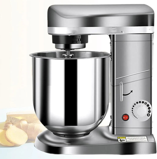 A 3 5L/7L/10L Pizzeria, Ciotola, Impastatrice Planetaria Commerciale da 5L/7L/10L, Impastatrice Commerciale A 3 velocità, Ristora Silver-10L, Gancio