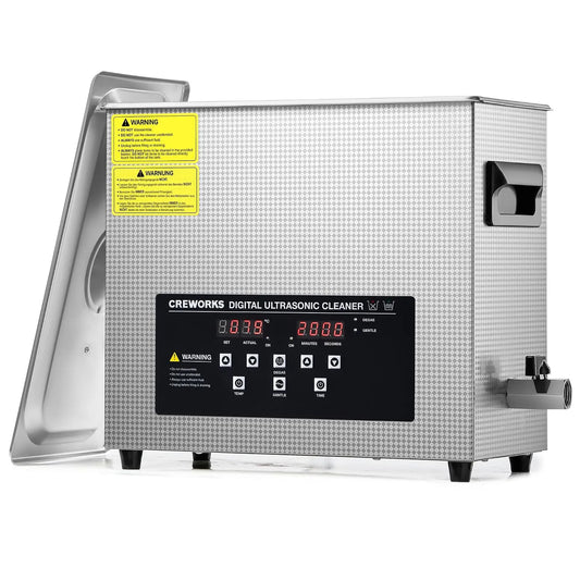 Lavatrice, 6 L, 300 W, 180 W, CREWORKS, timer, acciaio inox