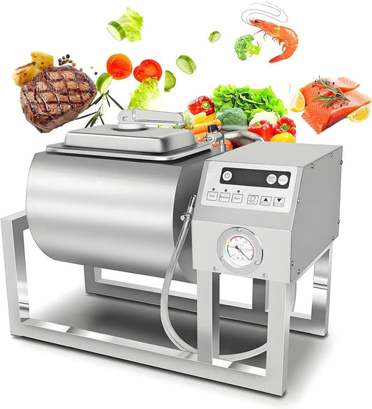 macchina per la, 18 L, professionale, acciaio inox, per la marinatura in acciaio inossidabile per carne