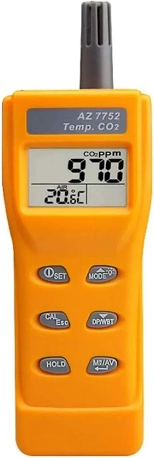 CO2 Rilevatore, Batteria, misuratore della qualità dell'aria, portatile, display LCD, WJJ