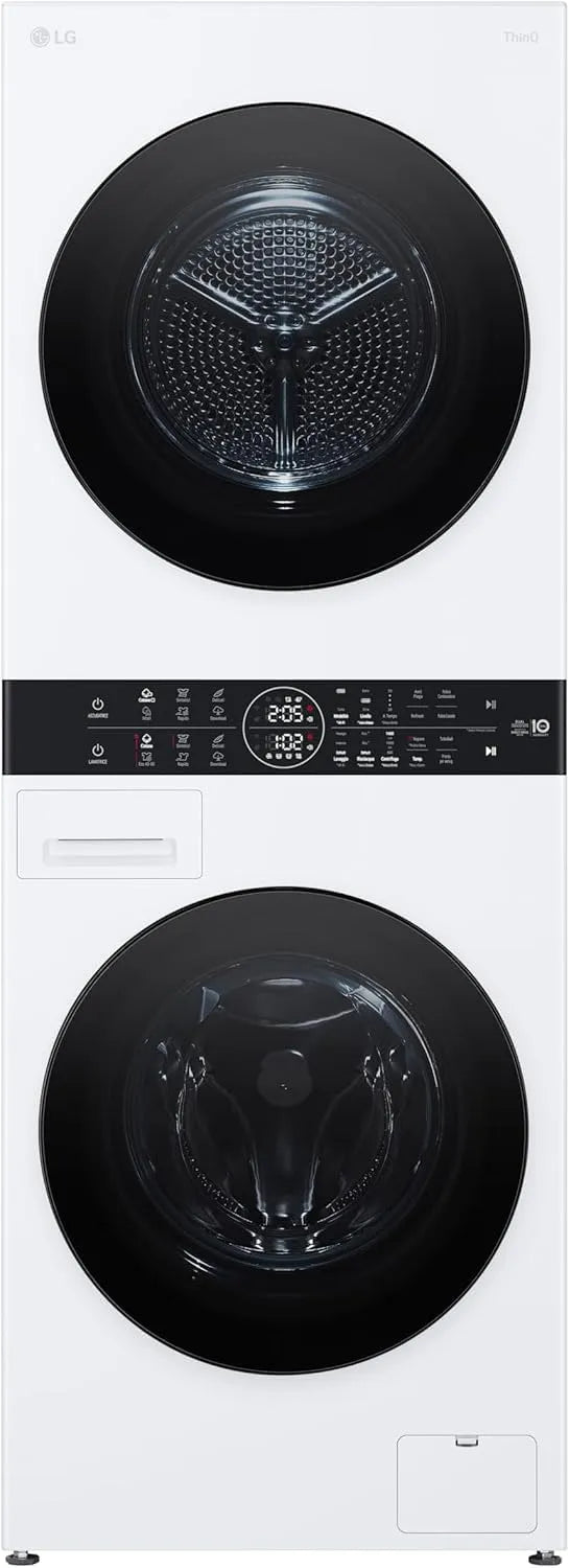 LG WT1210WWF TurboWash360 Lavatrice, 12 kg, classe energetica A, Wi-Fi, vapore, bianco, Lavaggio a vapore