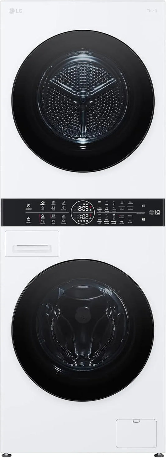 LG WT1210WWF TurboWash360 Lavatrice, 12 kg, classe energetica A, Wi-Fi, vapore, bianco, Lavaggio a vapore