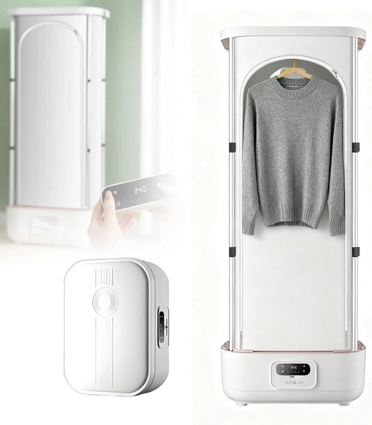 Asciugatrice, 900 W, Asciugabiancheria, portatile, vapore, Stireria Automatica per Casa e Appartamento, Armadio a Vapore con Telecomando