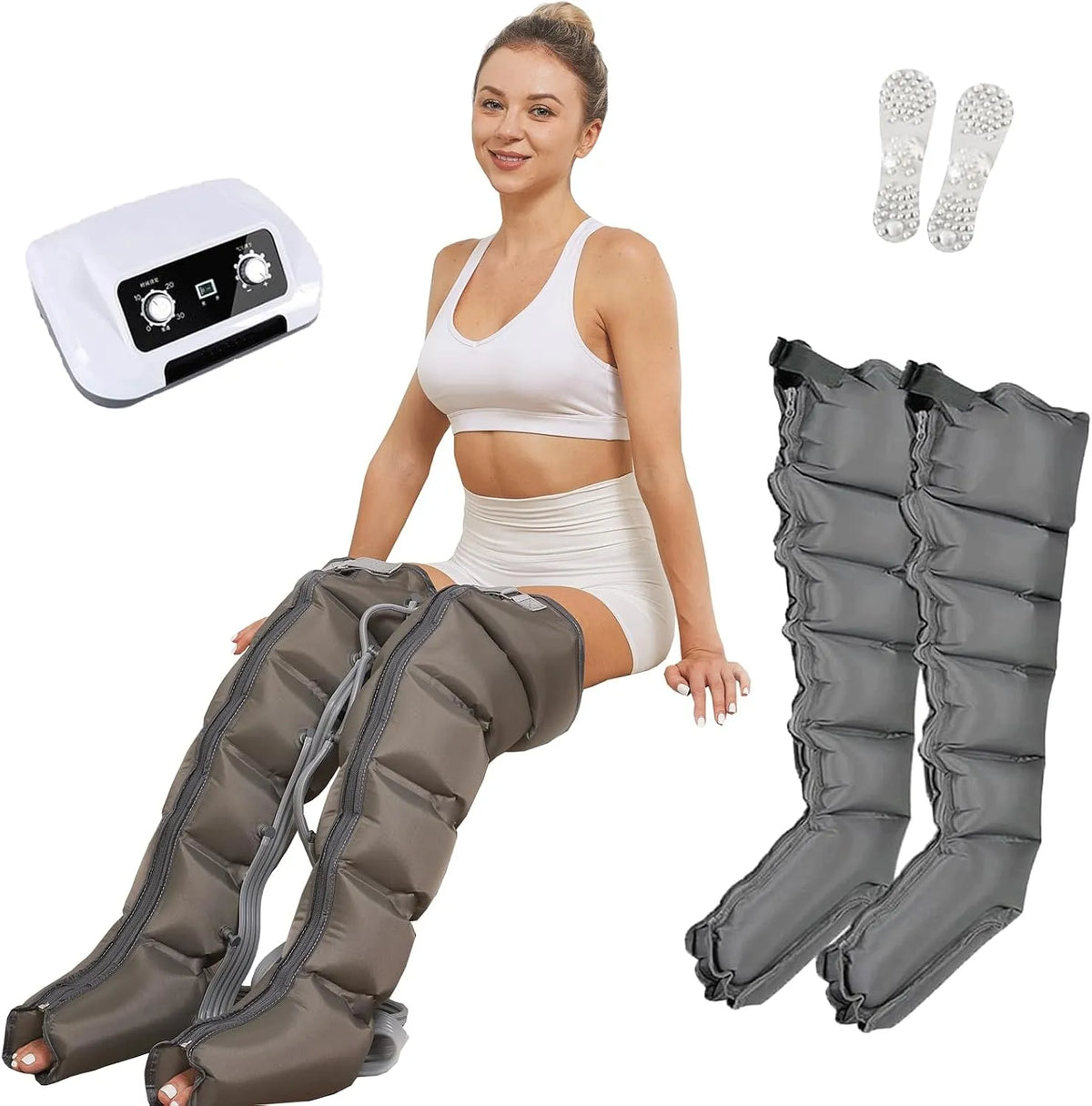 Pressoterapia, Massaggiatore, dispositivo pressoterapia per gambe, professionale, per Casa