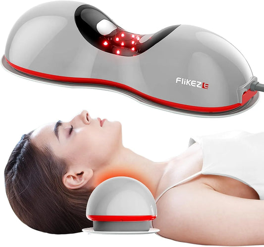 trazione senza fili, FliKEZE distensore cervicale riscaldato luce rossa