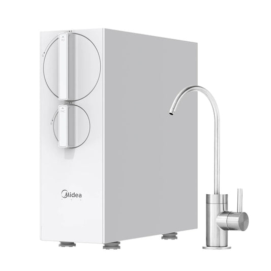 Rubinetto da cucina, Midea MRO2489-600G, Rapporto 2:1 Acqua Purificata/Scarico, 600G Flusso Rapido, Certificato NSF