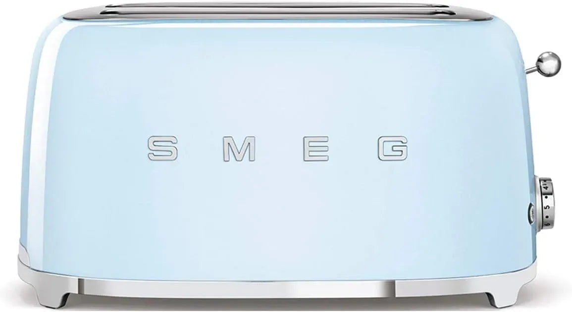 Smeg TSF02PBEU Tostapane, 1500 W, scongelamento, 2 Scomparti da 36mm, 6 Livelli di Doratura