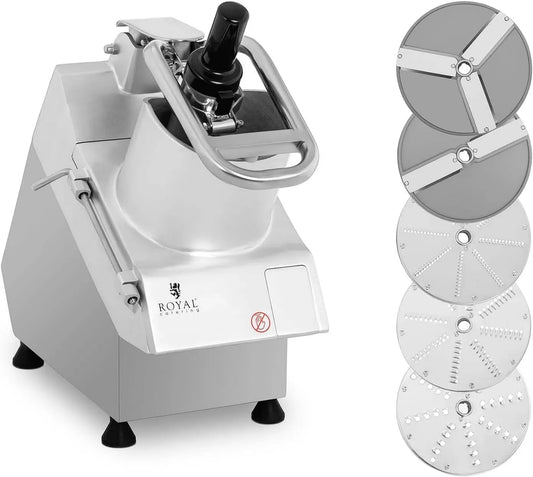 RCGS-750 Ø 205 mm, per Royal Catering Tagliaverdure Elettrico Professionale Affetta Verdure, 750 W, 5 dischi di taglio