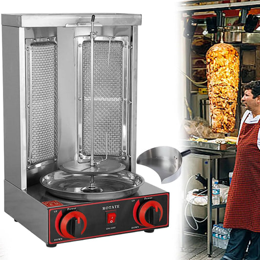 Girarrosto verticale, grill verticale, Macchina per Shawarma, Macchina per Shawarma di Pollo Fatta in Casa