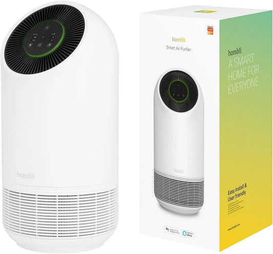 A 25M Hepa13 Controllo Tramite App, Hombli Smart Air Purifier, Aria Sana E Pulita Per Piccole Stanze Fino A 25M², Filtrazione True Hepa13, Cattura Il