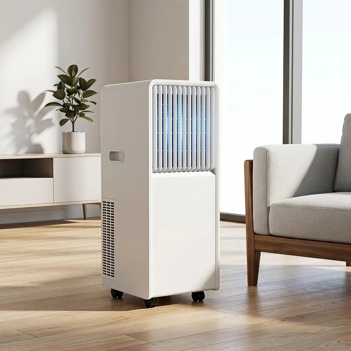 Deumidificatore 24H, portatile, timer, deumidificatore ambiente, 12300 BTU unità di CA Portatile con deumidificatore e Ventilatore