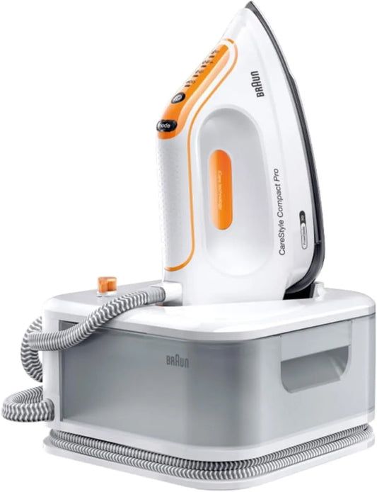 Braun IS2561WH Generatore, ferro da stiro elettrico, 1.5 L, 2400 W, 400 g, ampio serbatoio, effetto 3D, vapore, funzione riscaldante, bianco