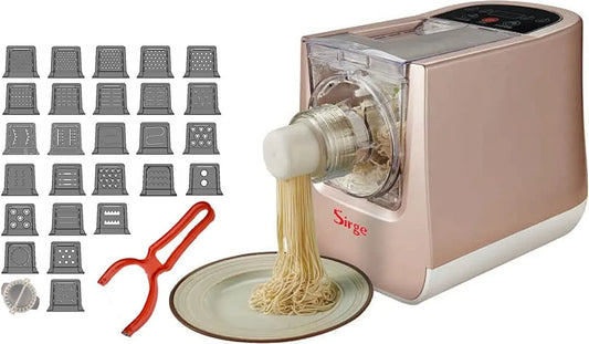 Macchina per pasta, 300 W, macchina per tagliatelle, Sirge PASTARIT26, PER TUTTI I TIPI DI FARINA + KIT Ravioli