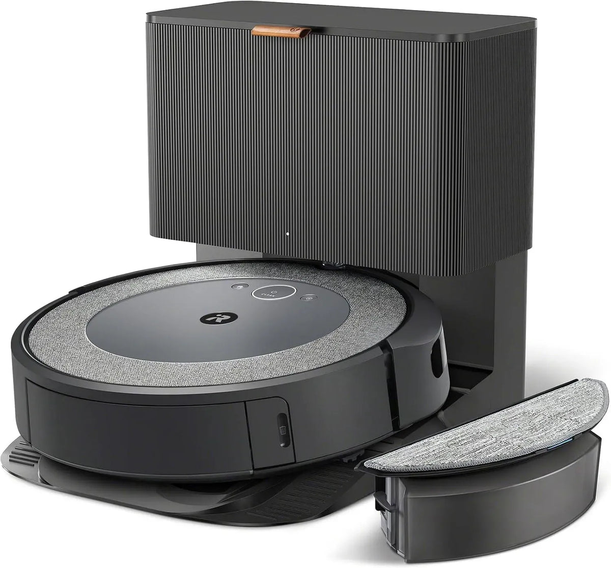 Robot aspirapolvere, Wi-Fi, 2 Spazzole Multi-Superficie, App e Assistente Vocale, iRobot Roomba Combo i5+, Mappatura Intelligente