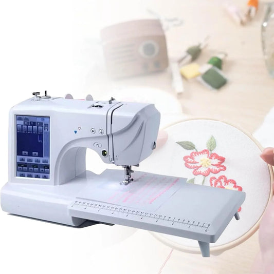 X 9 Macchina per Cucire, Macchina da Ricamo, ricamatrice elettrica, touch, USB, display LCD, per Cucire e trapuntare