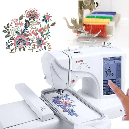 X 9 Macchina, touch, effetto 3D, display LCD, Macchina Cucire Automatica Con Area Ricamo 4'