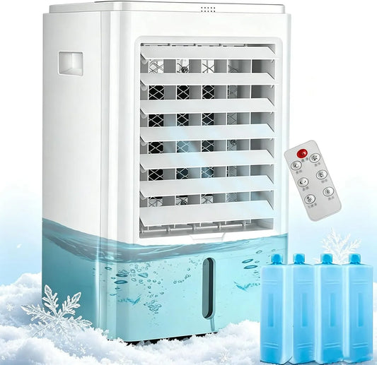 Condizionatore E 4 24H, 4 L, portatile, timer, 3 velocità, ampio serbatoio, Raffr scator vaporativo Mobil con Tim r 2 H p r Casa