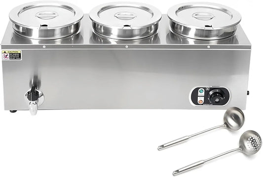 3-220V Stazione, 7 L, 1500 W, 30 a 85 °C, 220 V, professionale, ristoranti, per Zuppe per Ristorante e Buffet