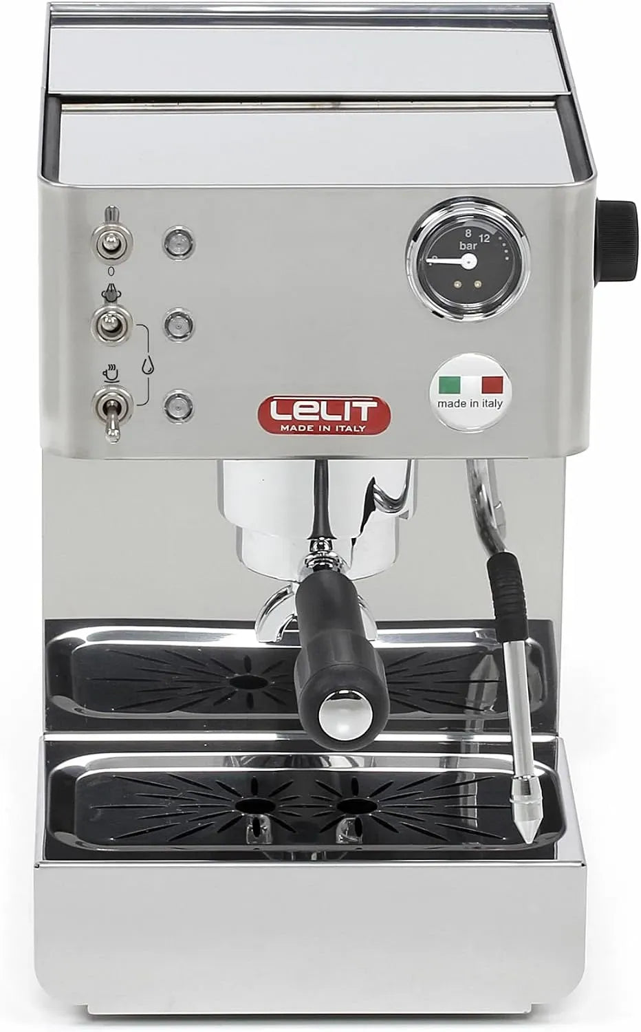 Montalatte PL41LEM-2G80, cappuccinatore, acciaio inox, Acciaio Inossidabile Lucido