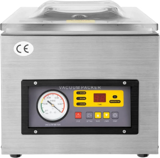 tavolo, macchina per sottovuoto alimentare, 120 W, 5,5 l, industriale, acciaio inox, per sottovuoto per alimenti