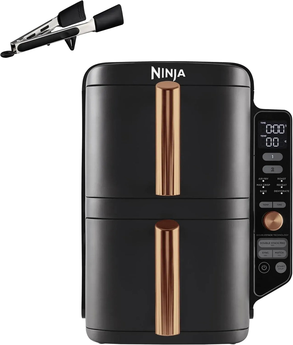 Ninja SL400EUCP Friggitrice ad aria, nero, Double Stack XL
