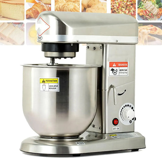 Robot da cucina, 10 L, 3 velocità, professionale, acciaio inox, ciotola per impastare in acciaio inossidabile da 10 litri