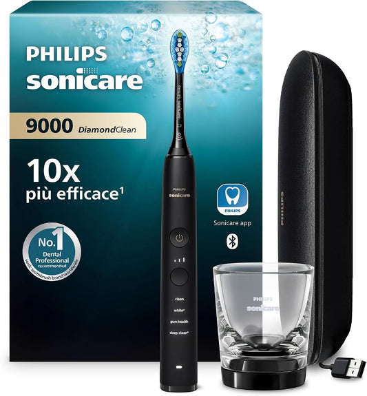 Philips HX9911/09 sensore, spazzolino da denti ricaricabile, 3 livelli, pannello IPS, nero