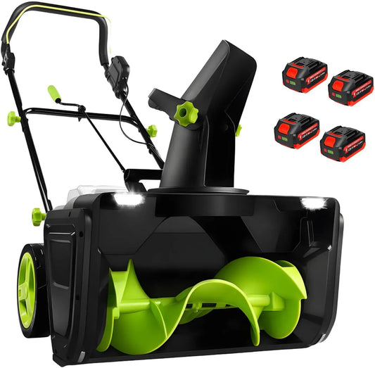 4Batteries Senza Fili, Elettrico 3500W, macchina spazzaneve