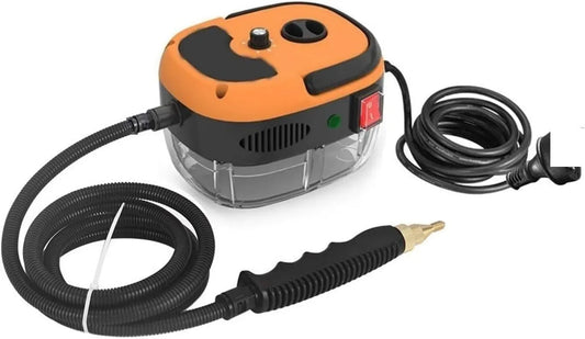 Pulitore a vapore, 2500 W, portatile, uso su pavimenti, cucina, auto, finestre e divano, Idropulitrice Ad Alta Temperatura Da 2500 W