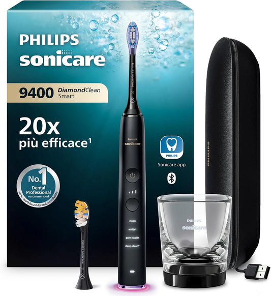 Philips HX9917/89 sensore, spazzolino da denti ricaricabile, pannello IPS, nero