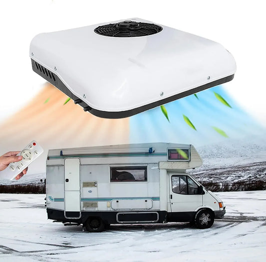 Condizionatore, 12 V, climatizzatore, condizionatore da tetto per auto e camper, Condizionatore d'aria da tetto da 12 V per camper e camion