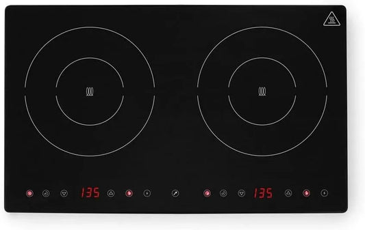 Piano cottura a induzione, 3500 W, 35 a 240 °C, 230 V, piastra a induzione, HENDI, Boost, touch, timer, portatile, acciaio inox, nero, 608x370x