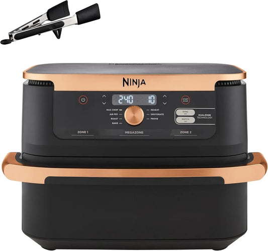 Ninja AF500EUCP Friggitrice ad aria, nero, Foodi FlexDrawer
