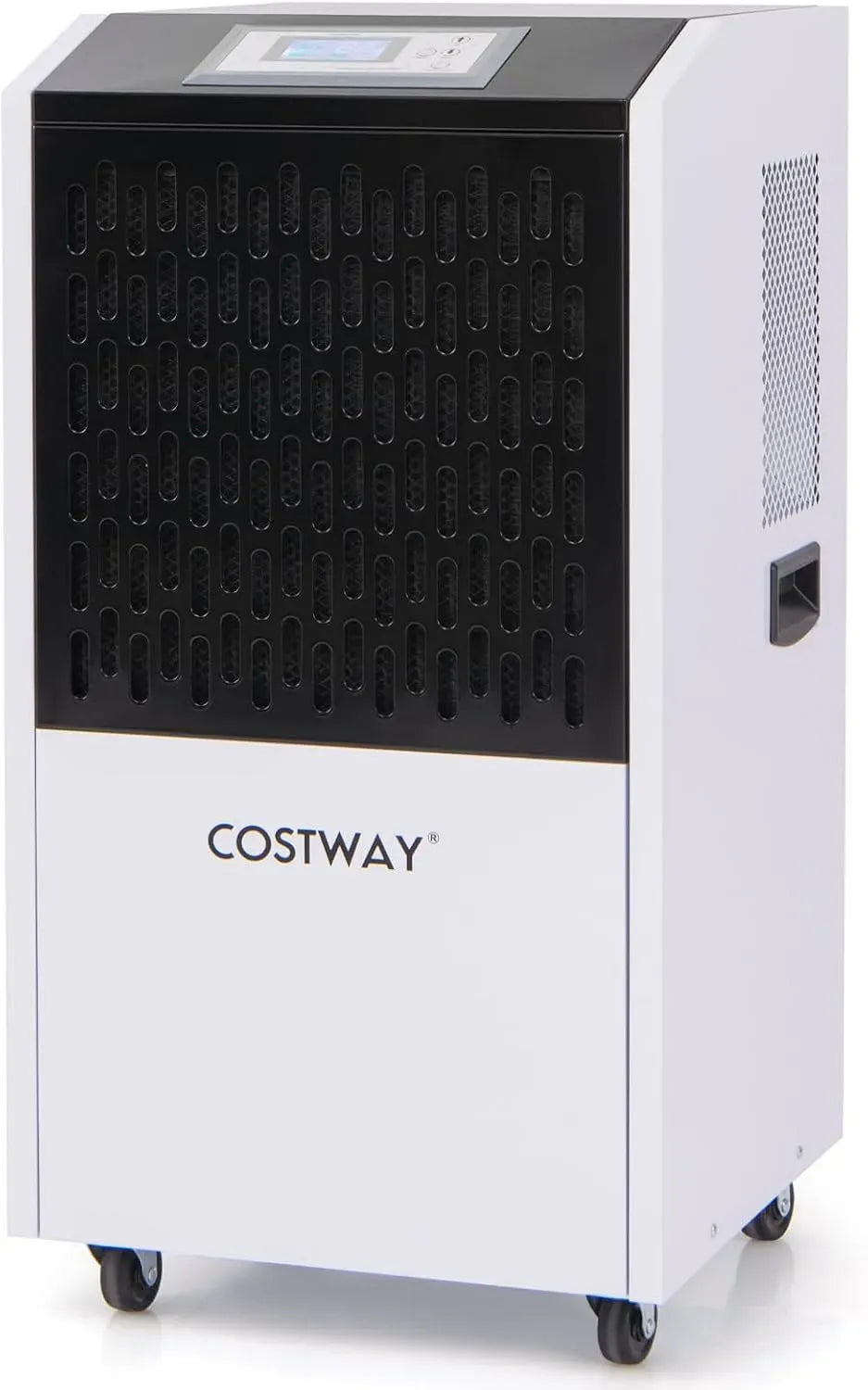 Deumidificatore, 118 L, COSTWAY 24H, ruote di trasporto, timer, industriale, professionale, bianco